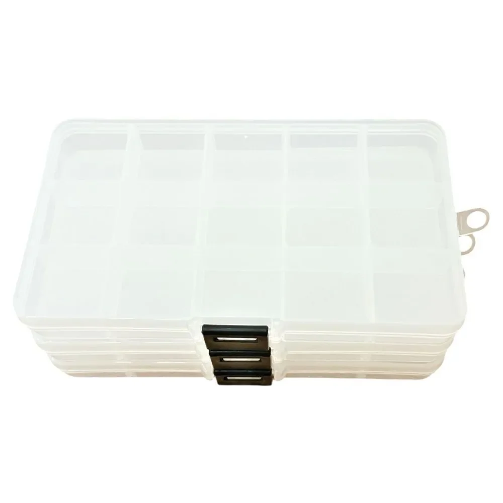 Bead Landing Small Clear Bead Craft Storage Cases SET OF 3. NEW.